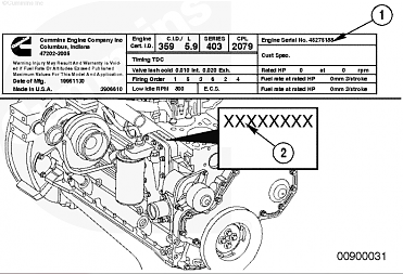 cummins engine serial number